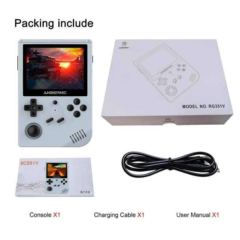 Anbernic RG351V 1GB/16GB Cinzento - Console Retro Portátil