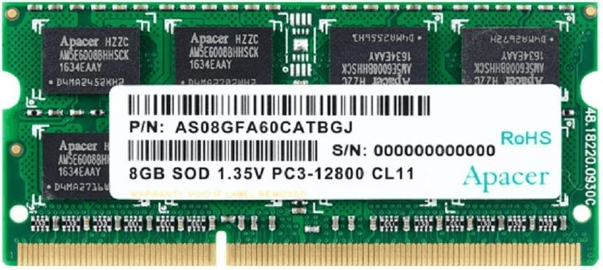 Apacer AS08GFA60CATBGJ 8GB DDR3 1600 MHz CL11
