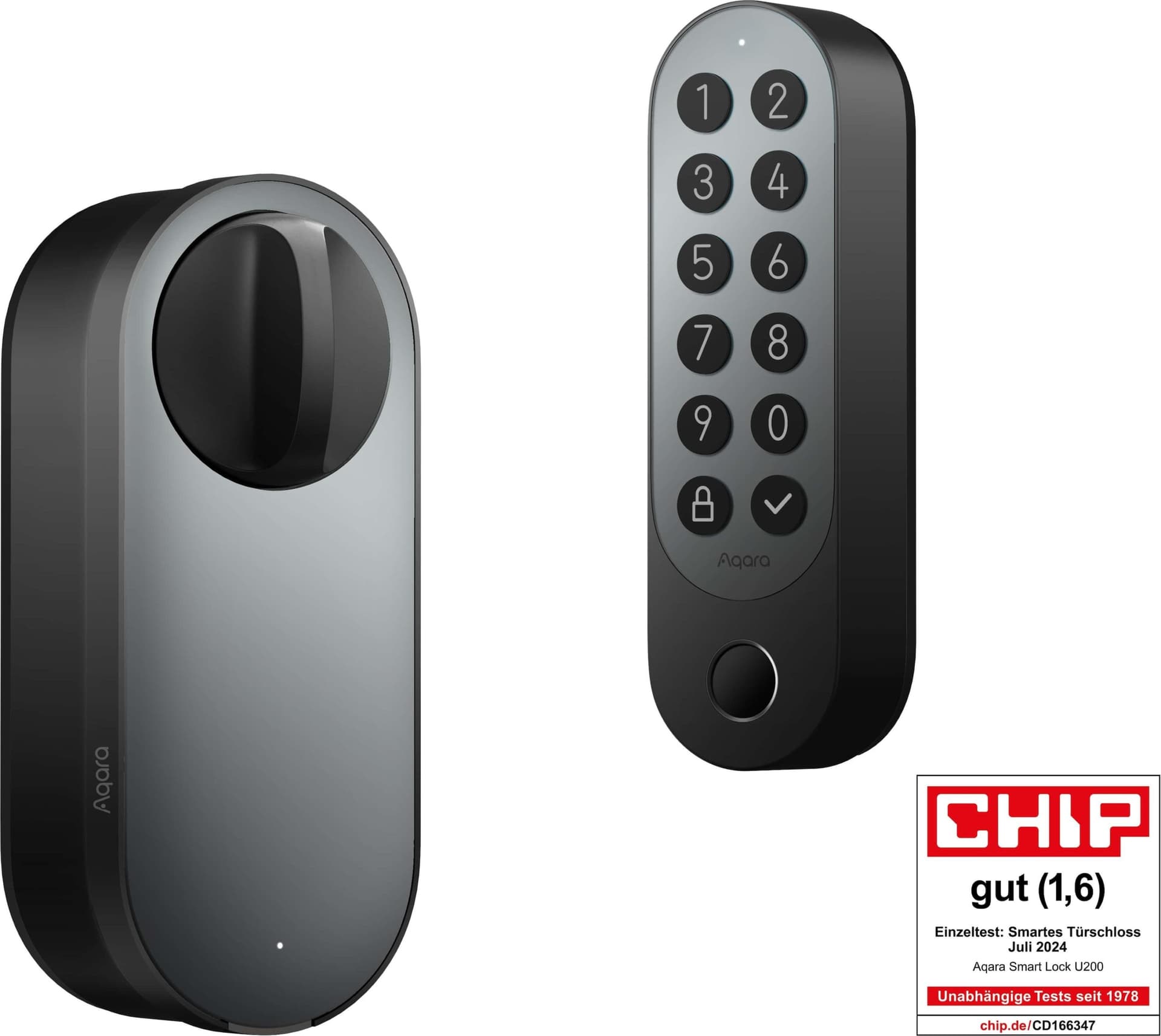 Aqara Smart Lock U200 Black, EL-D02E