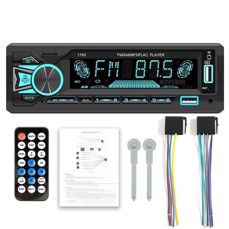 Autorádio 1 DIN SWM 1789 Bluetooth Preto
