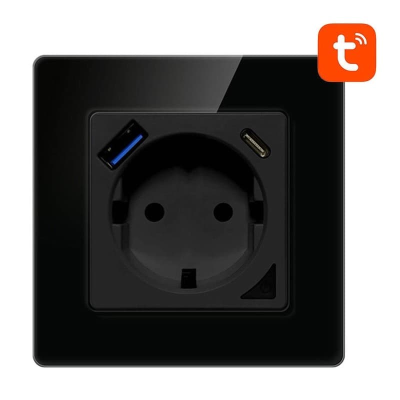 Avatto N-WOT10-USB-B WiFi Preto - Tomada Inteligente