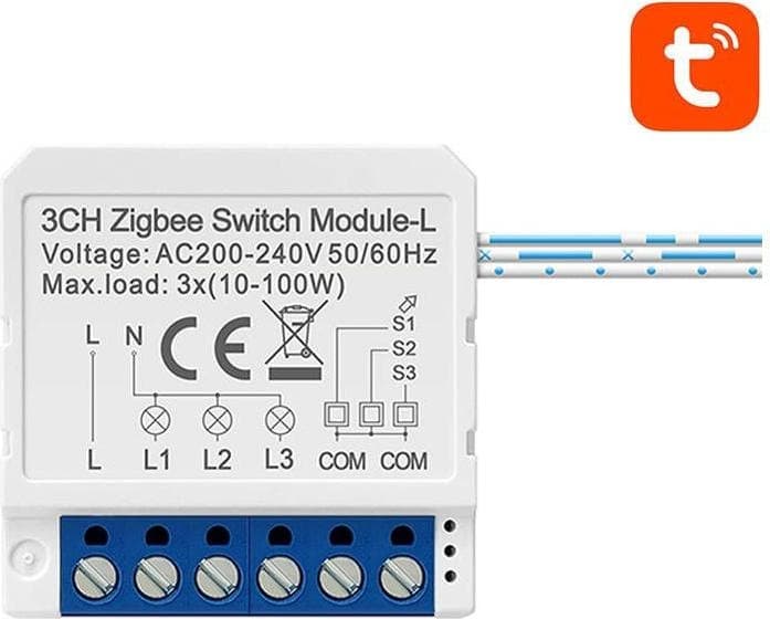 Avatto Smart Switch Module ZigBee LZWSM16-W3 No Neutral TUYA
