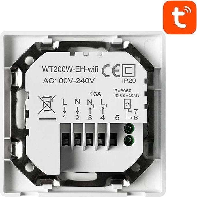 Avatto Smart Thermostat WT200-BH-3A-W Boiler Heating 3A WiFi TUYA