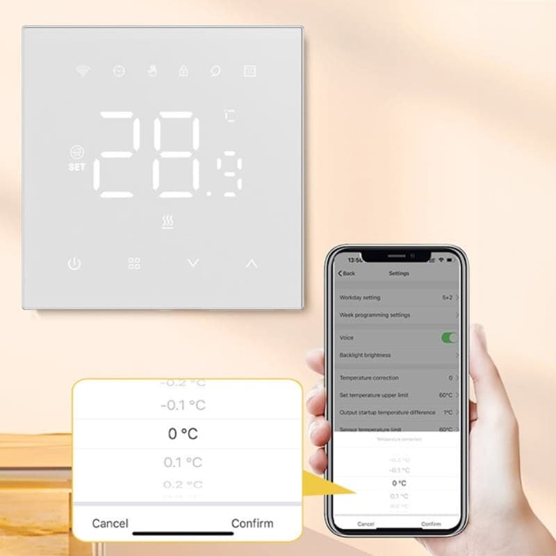 Avatto WT410-BH-3A-W WiFi Branco - Termostato Inteligente
