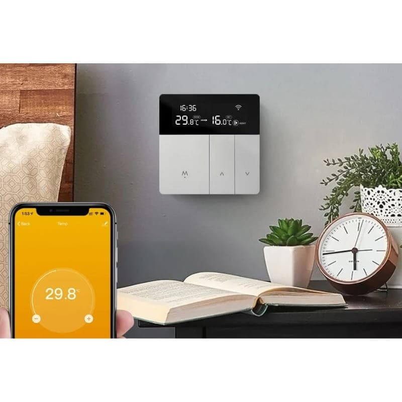 Avatto WT50-WH-3A WiFi Cinzento - Termostato Inteligente