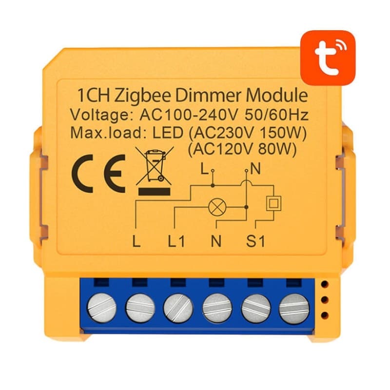 Avatto ZDMS16-2 Laranja - Interruptor inteligente ZigBee