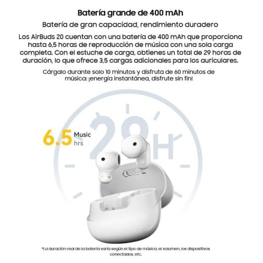 Blackview AirBuds 20 Auriculares Bluetooth Pretos