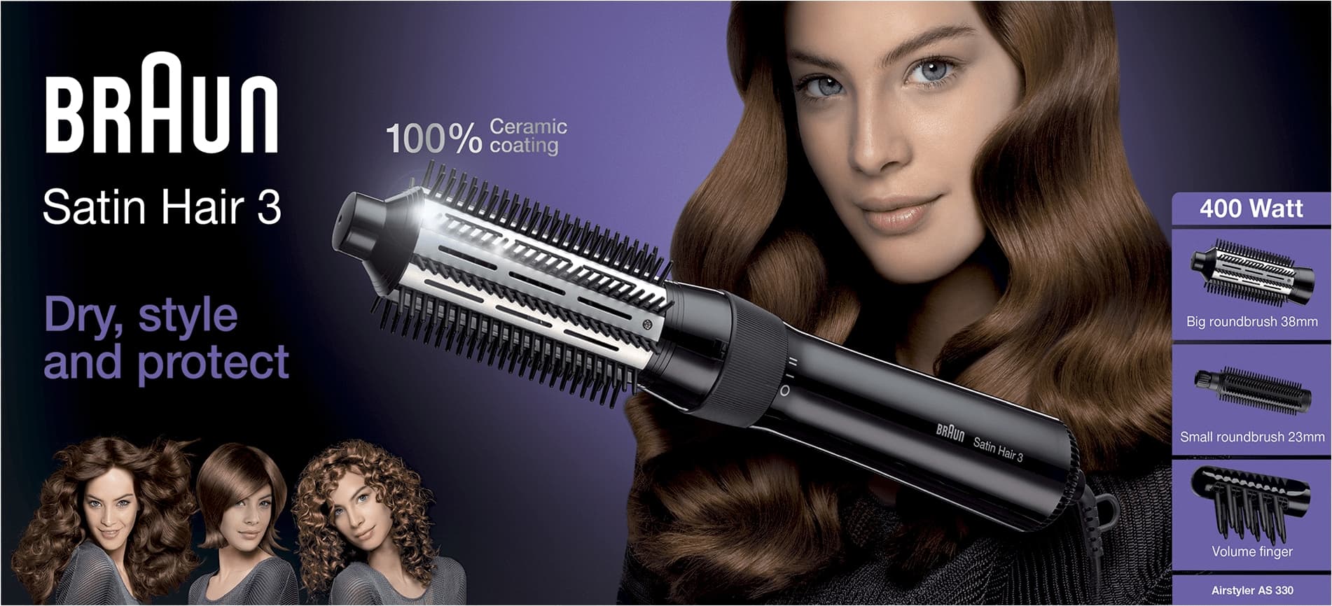 Braun Satin Hair