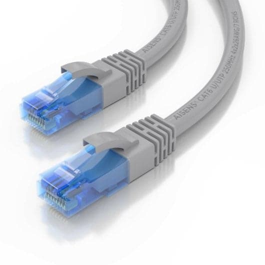 Cabo de Rede RJ45 AWG26 CCA UTP Aisens A135-0777 Cat.6/ 2m/ Cinza