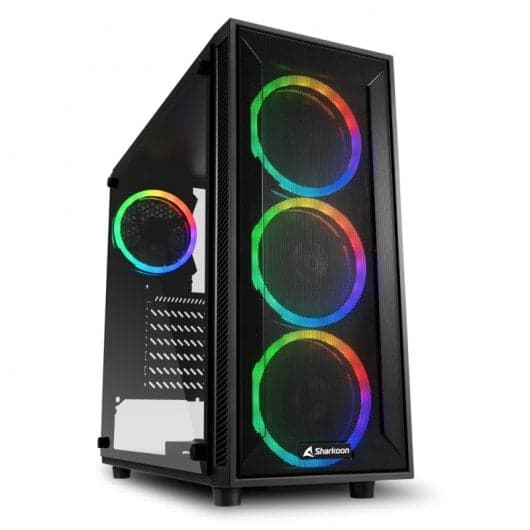 Caixa PC Sharkoon TG4M RGB Vidro Temperado USB 3.0 Preto