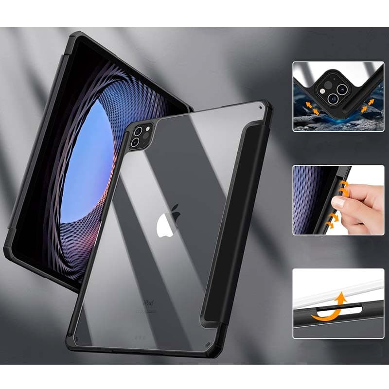 Capa Crystal Apple iPad Pro 2024 11 Compatível Preto