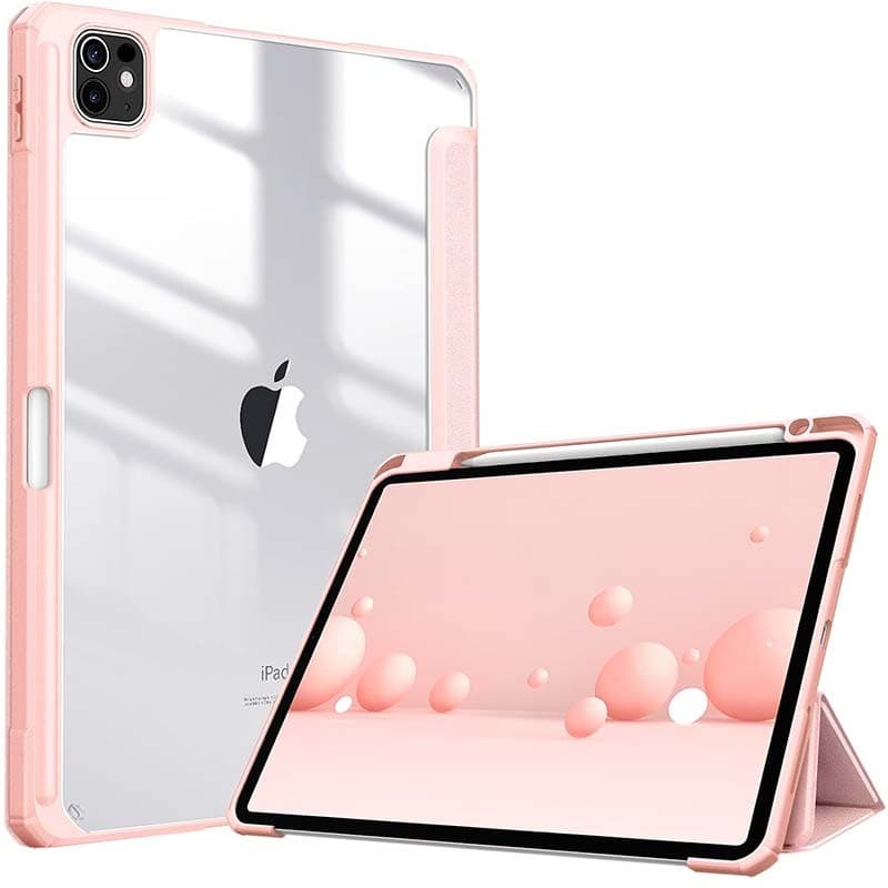 Capa Crystal Apple iPad Pro 2024 11 Compatível Rosa