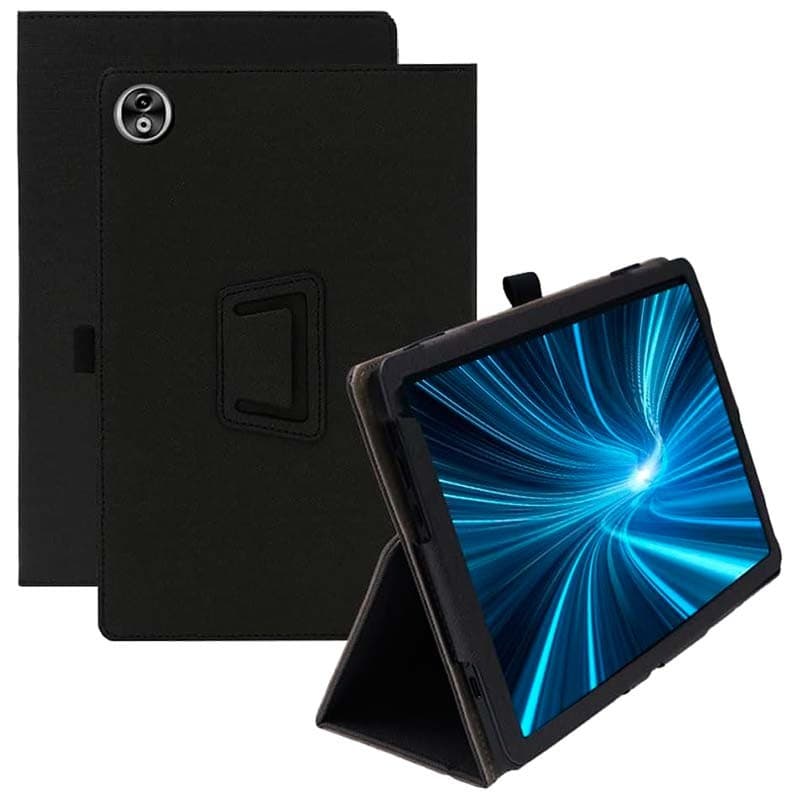Capa Inteligente de PU Doogee T20 Ultra com Suporte Preto