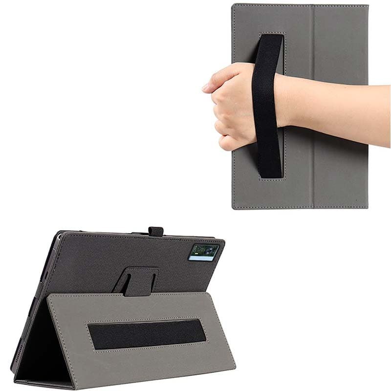 Capa Inteligente de PU Oukitel OT5 com Suporte Preto