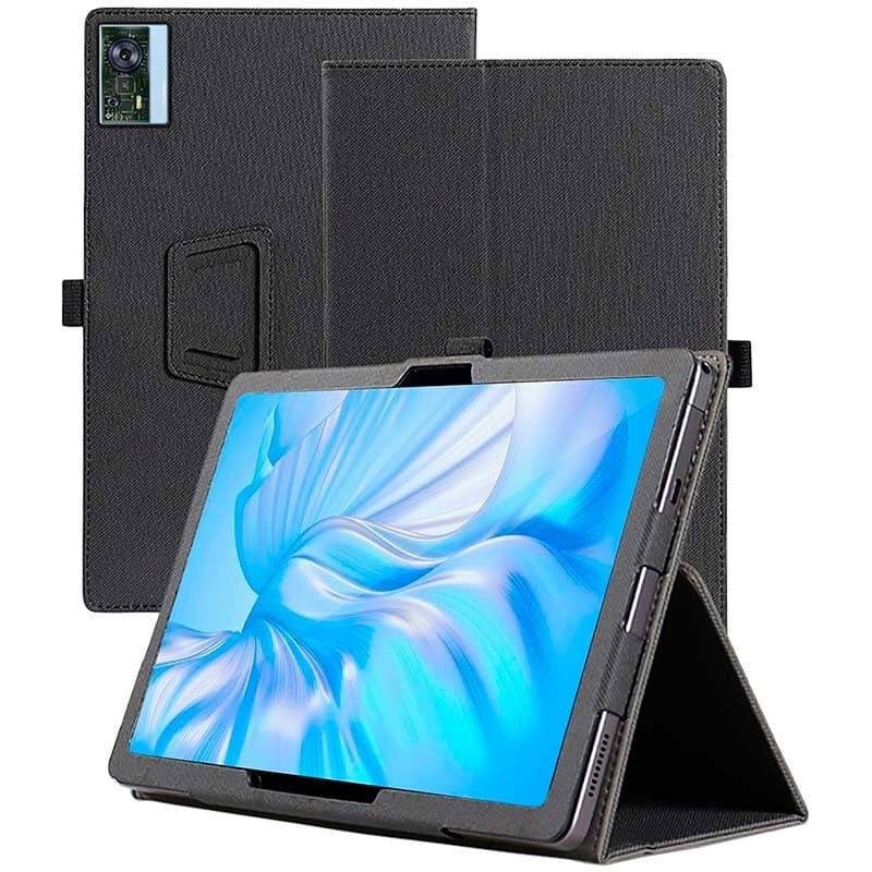 Capa Inteligente de PU Oukitel OT5S com Suporte Preto
