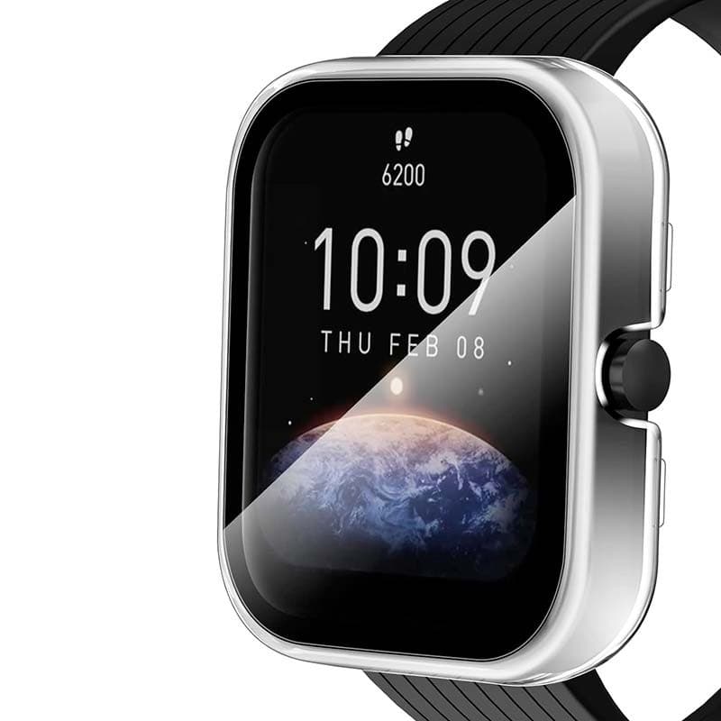 Capa PC + Vidro Temperado Amazfit Bip 3 Transparente