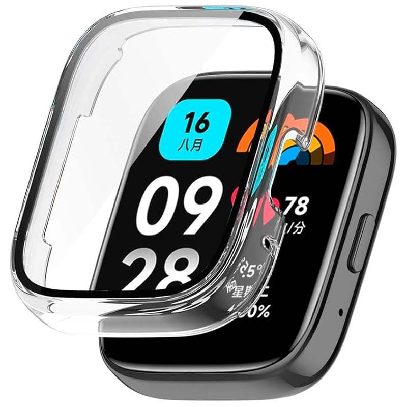 Capa PC + Vidro Temperado CXiaomi Redmi Watch 3 Active Transparente