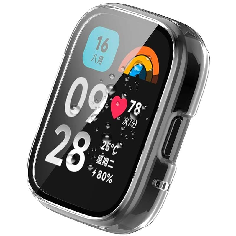 Capa PC + Vidro Temperado CXiaomi Redmi Watch 3 Active Transparente