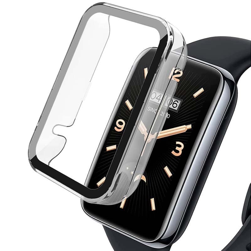 Capa PC + Vidro Temperado Xiaomi Mi Smart Band 7 Pro Transparente