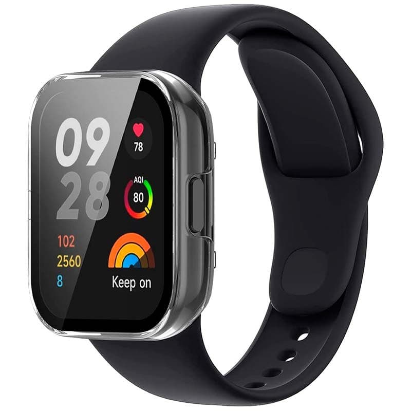 Capa PC + Vidro Temperado Xiaomi Redmi Watch 3 Transparente