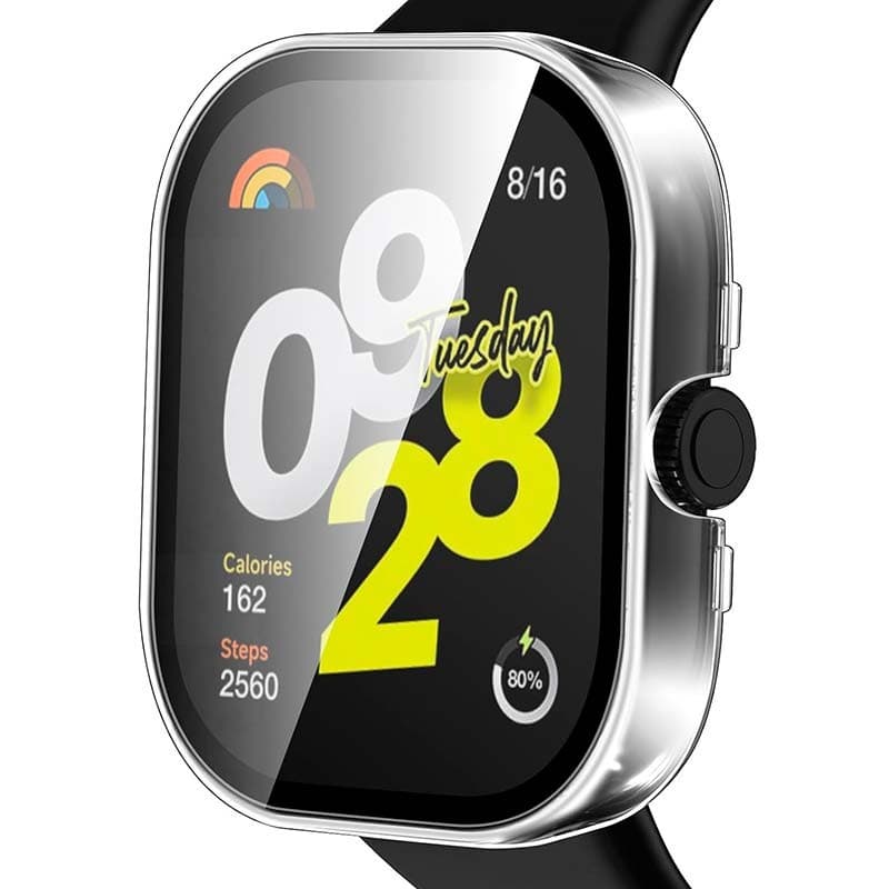 Capa PC + Vidro Temperado Xiaomi Redmi Watch 4 Transparente