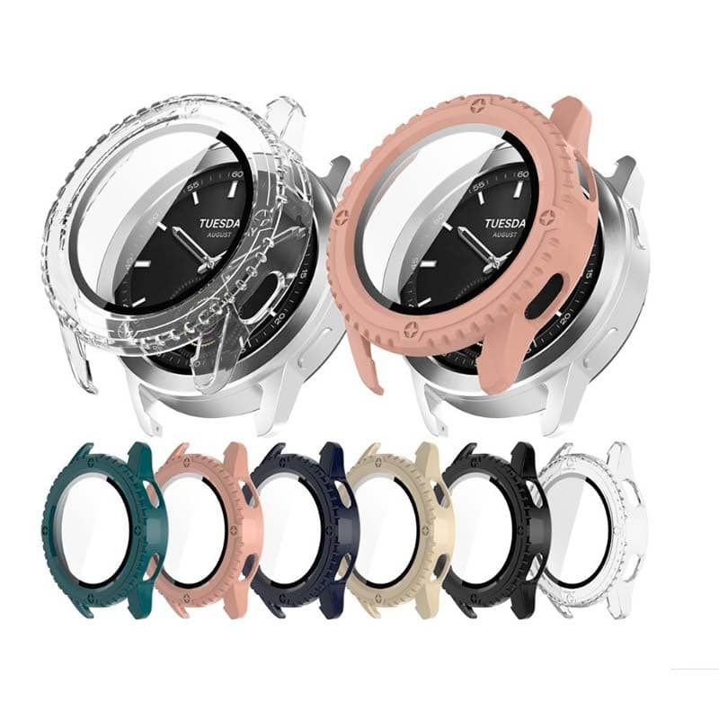 Capa PC + Vidro Temperado Xiaomi Watch S3 Preto