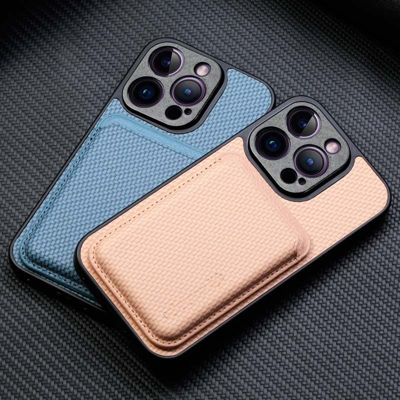 Capa Wallet Apple iPhone 15 Pro Bege com MagSafe e Carteira