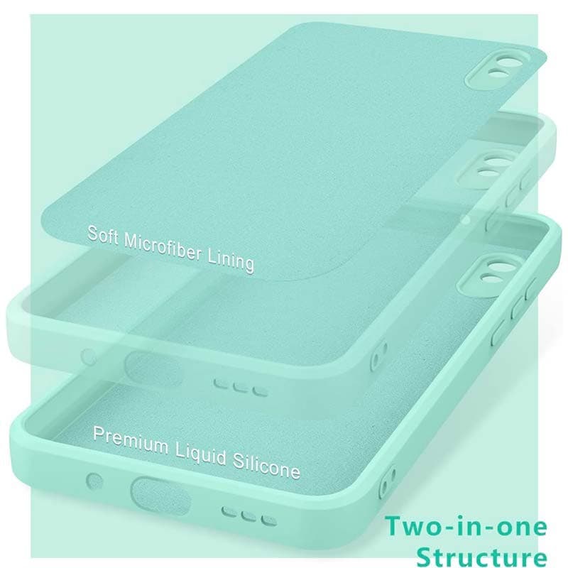 Capa Xiaomi Redmi 9A / Redmi 9AT Square Liquid Premium Verde Claro