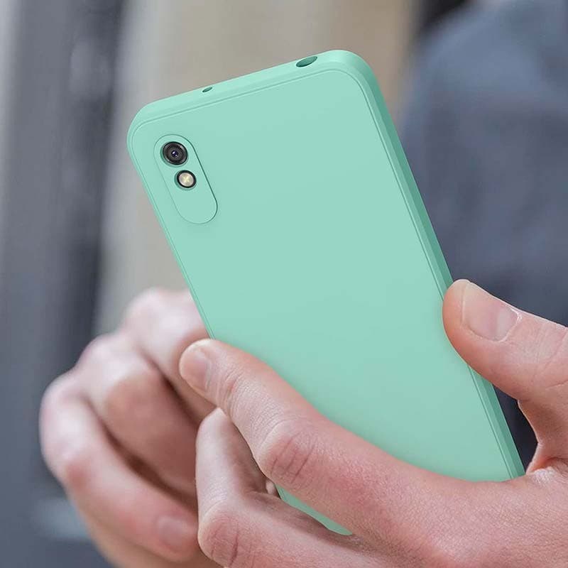 Capa Xiaomi Redmi 9A / Redmi 9AT Square Liquid Premium Verde Claro