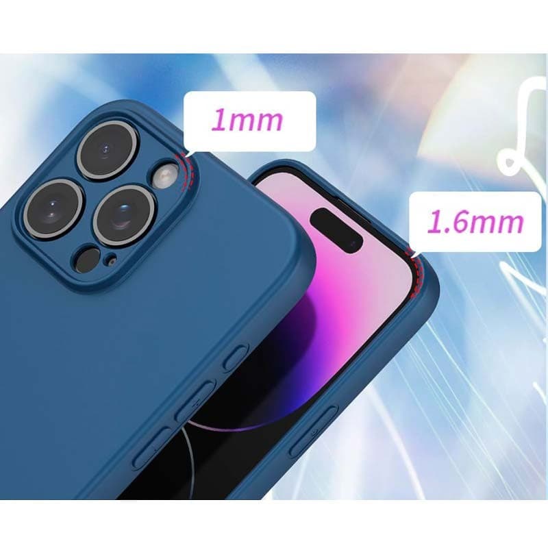 Capa Xiaomi Redmi A3 / Poco C61 Square Liquid Premium Azul