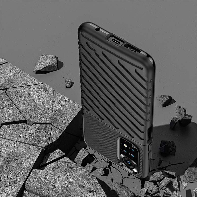 Capa de silicone Shockproof Armor Xiaomi Redmi Note 12 4G Azul