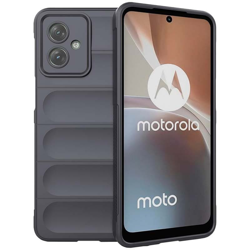 Capa de silicone Wave Motorola Moto G54 Cinzento