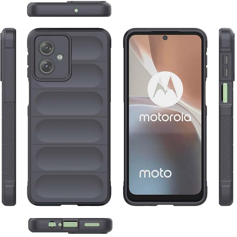 Capa de silicone Wave Motorola Moto G54 Cinzento