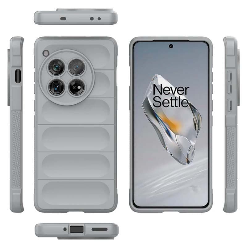 Capa de silicone Wave Oneplus 12 Cinzento Claro