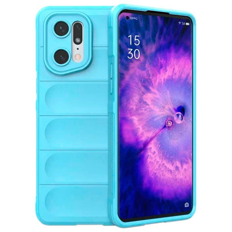 Capa de silicone Wave Oppo Find X5 Pro 5G Azul Claro