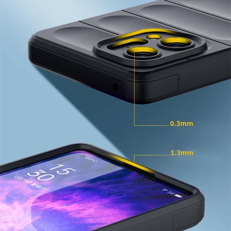 Capa de silicone Wave Oppo Find X5 Pro 5G Azul Escuro