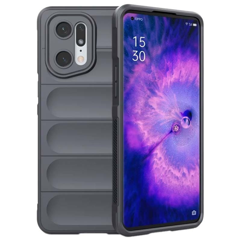 Capa de silicone Wave Oppo Find X5 Pro 5G Cinzento Escuro