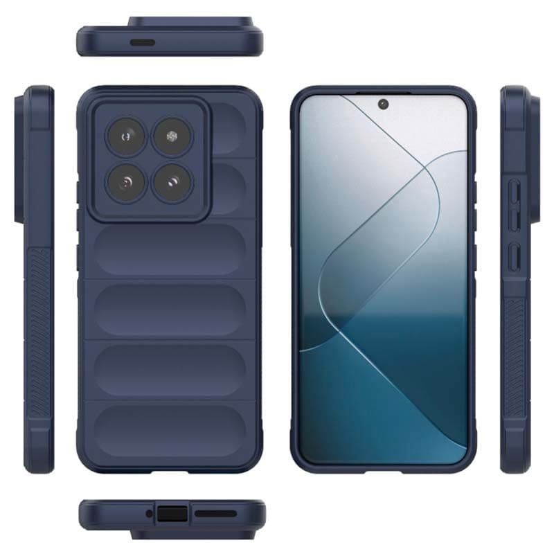 Capa de silicone Wave Xiaomi 14 Azul Escuro