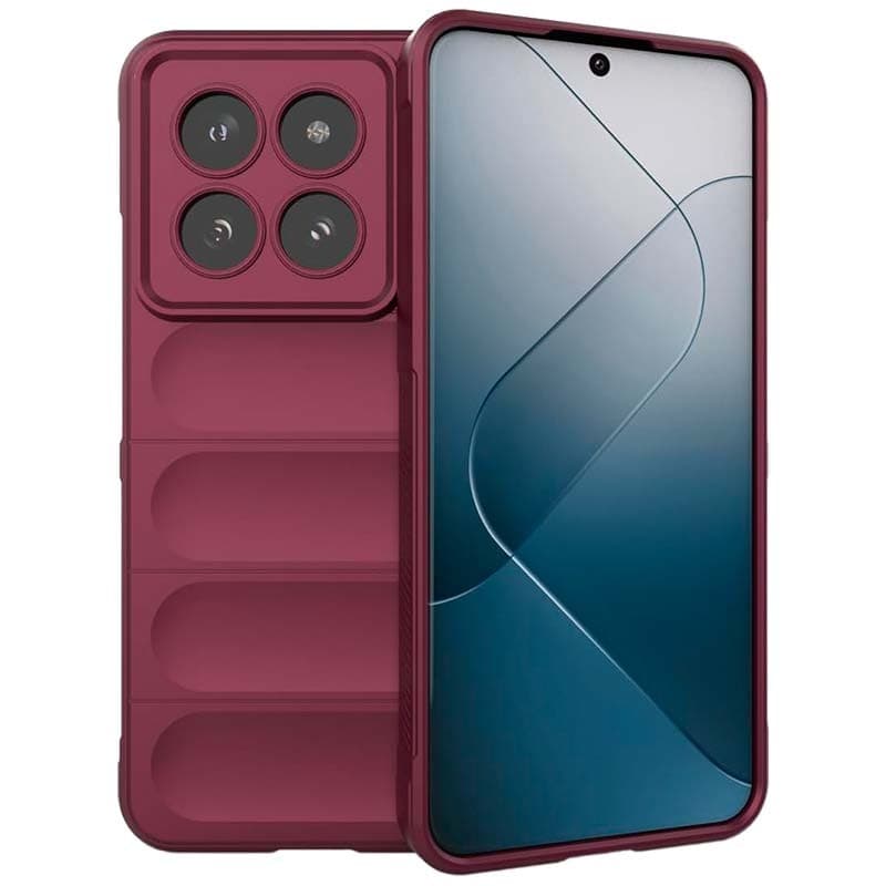 Capa de silicone Wave Xiaomi 14 Borgonha