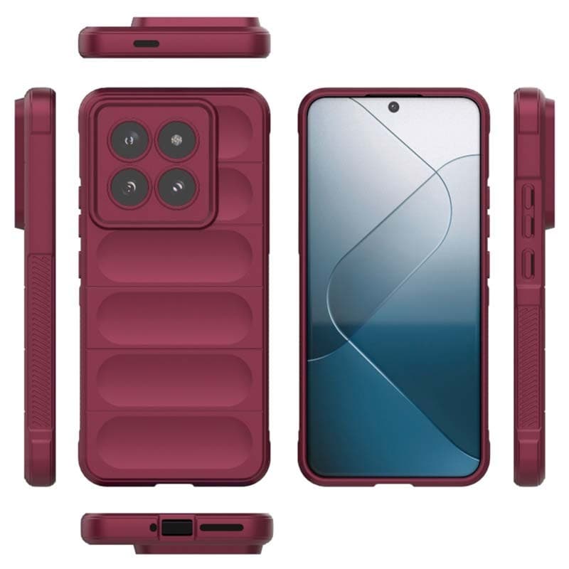 Capa de silicone Wave Xiaomi 14 Borgonha