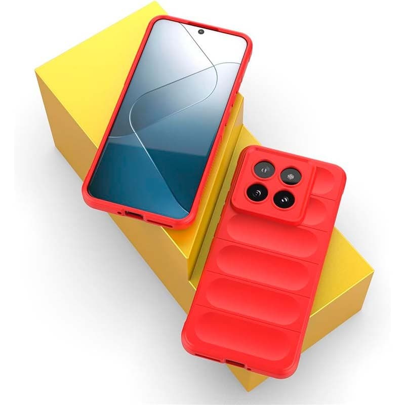 Capa de silicone Wave Xiaomi 14 Cinzento Claro