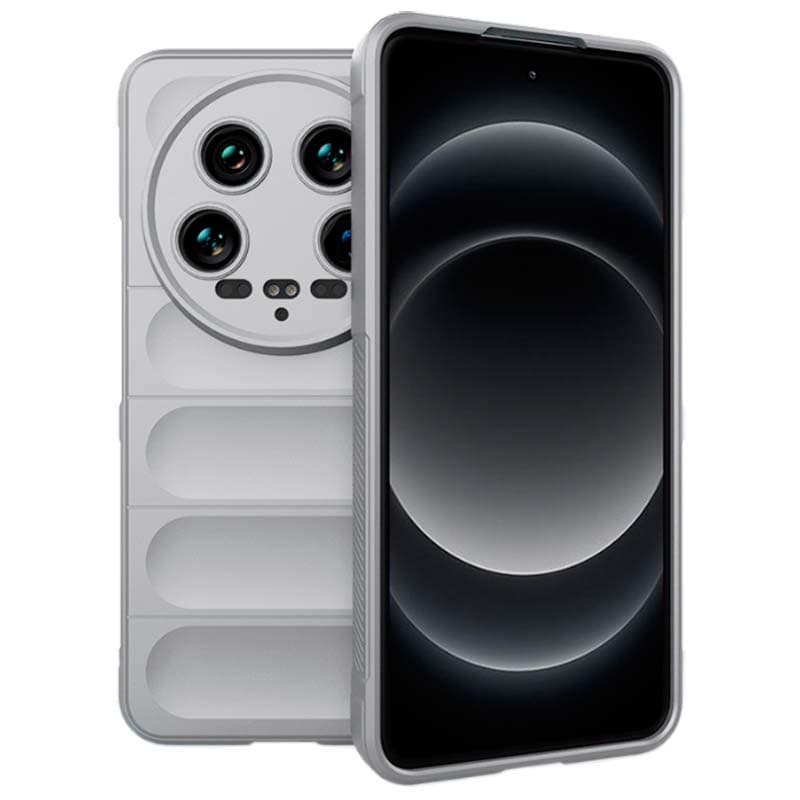 Capa de silicone Wave Xiaomi 14 Ultra Cinzento Claro