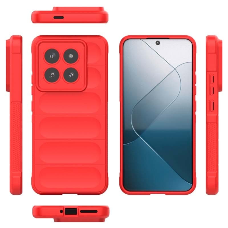 Capa de silicone Wave Xiaomi 14 Vermelho
