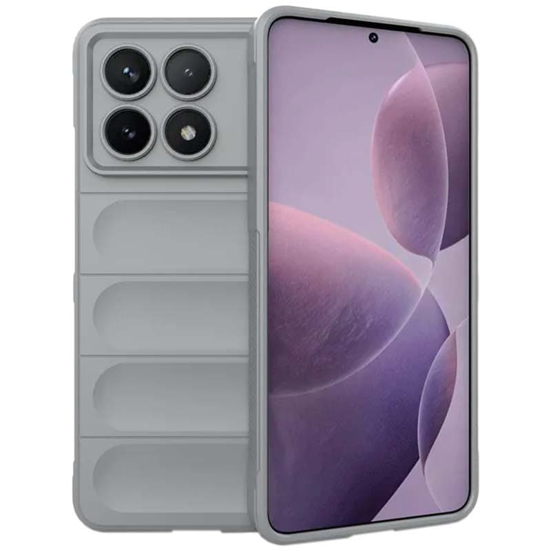Capa de silicone Wave Xiaomi Poco X6 Pro 5G Cinzento Claro