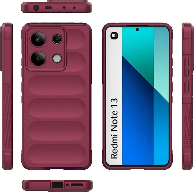 Capa de silicone Wave Xiaomi Redmi Note 13 4G Borgonha