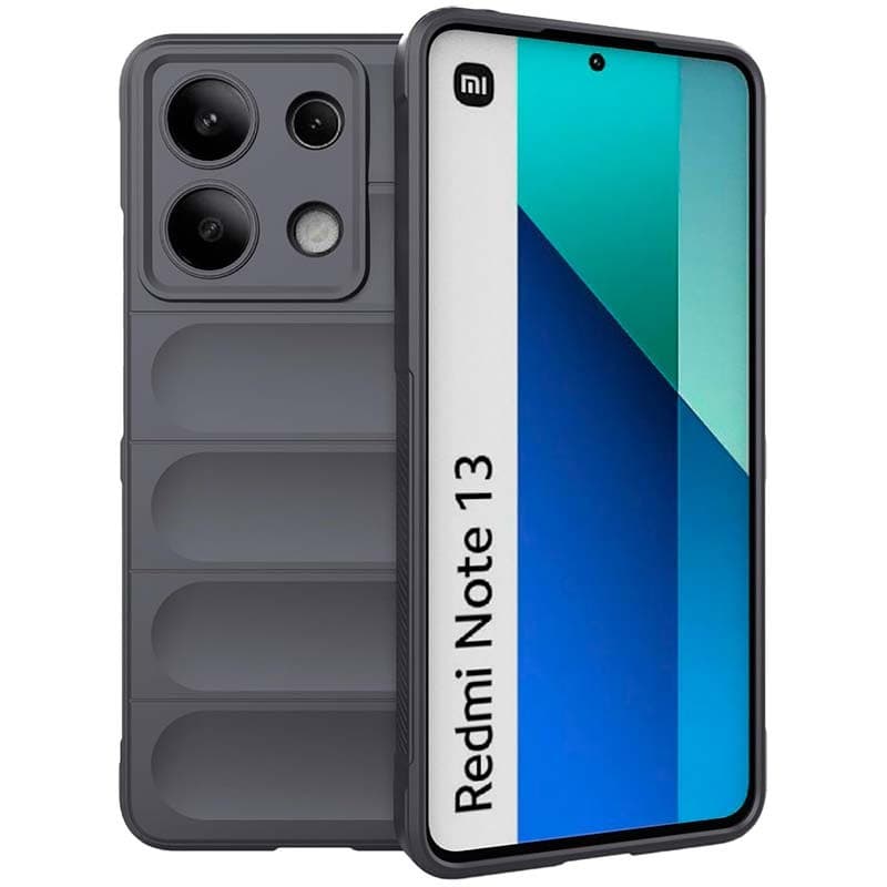 Capa de silicone Wave Xiaomi Redmi Note 13 4G Cinzento Escuro