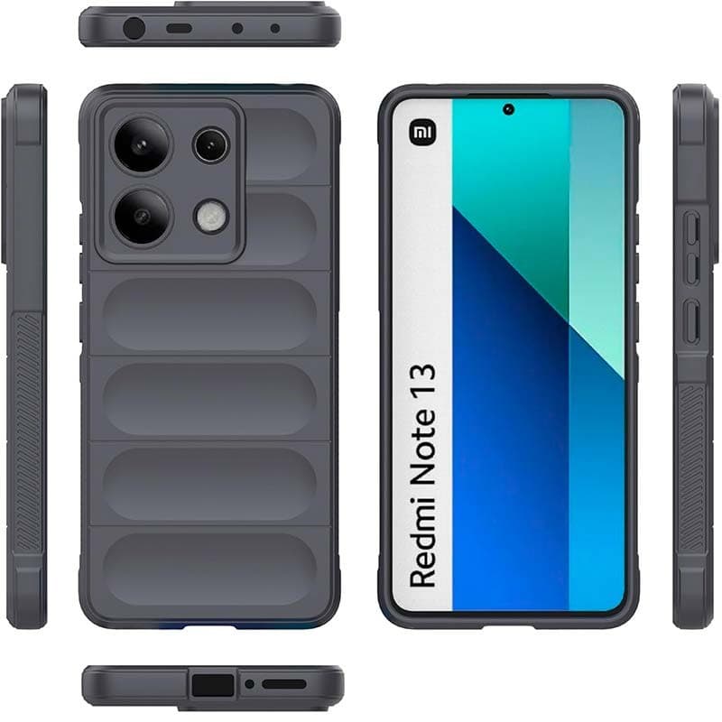 Capa de silicone Wave Xiaomi Redmi Note 13 4G Cinzento Escuro