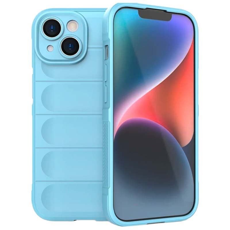 Capa de silicone Wave iPhone 15 Plus Azul Claro
