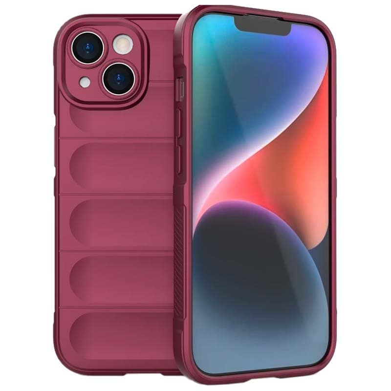 Capa de silicone Wave iPhone 15 Plus Borgonha