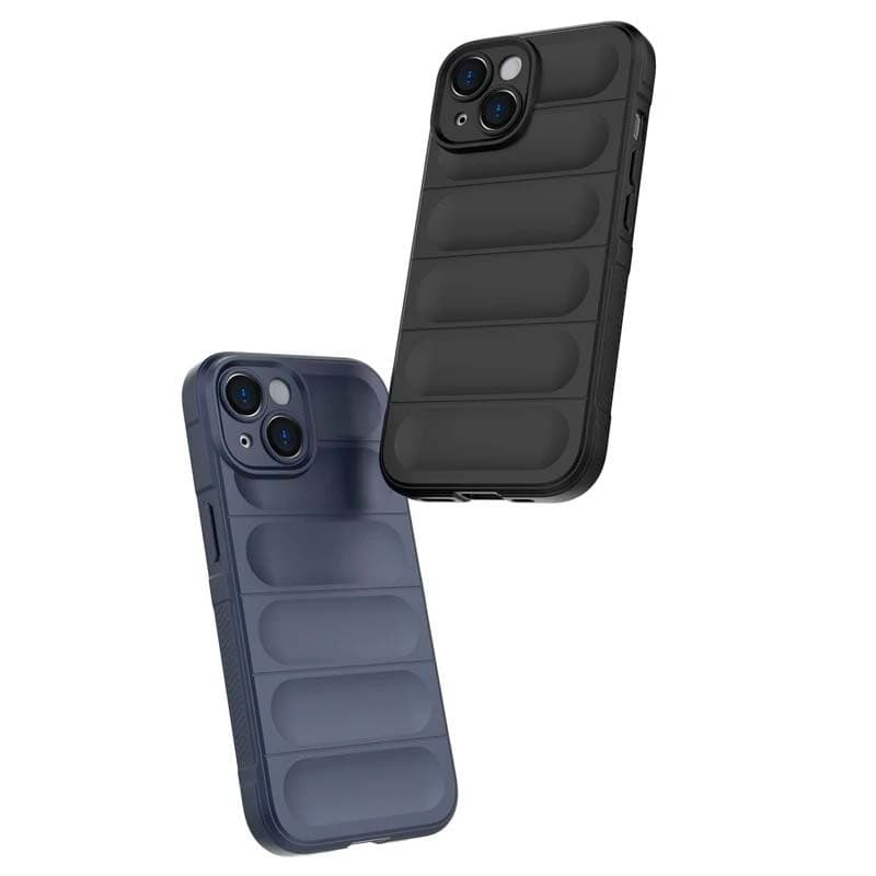 Capa de silicone Wave iPhone 15 Plus Cinzento Claro